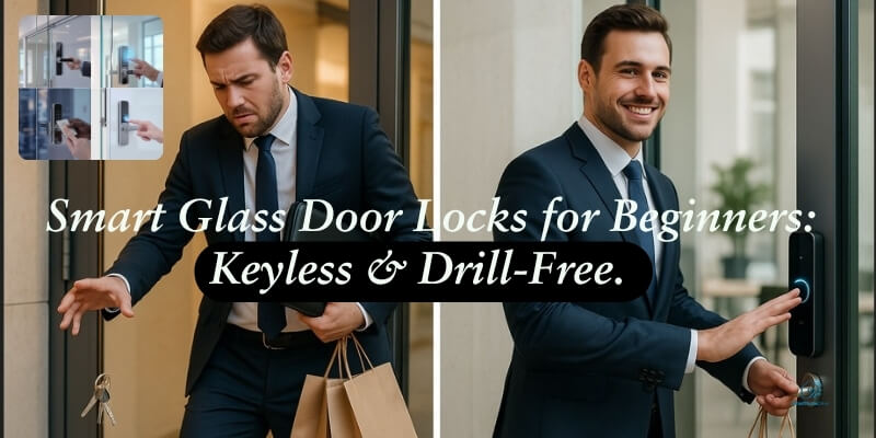 Best Smart Glass Door Locks for Beginners [2025]: Keyless & Drill-Free.